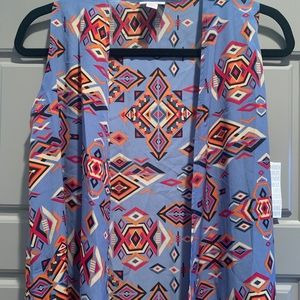 Lularoe XS Joy Tribal Aztec NWT Cardigan Vest